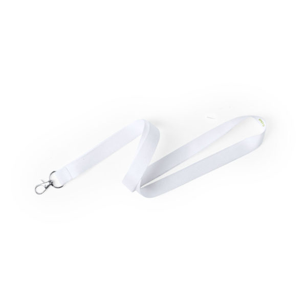 Lanyard Nespon aus recyceltem PET weiss