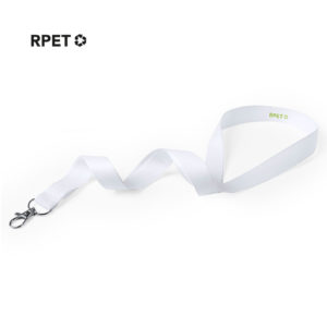 Lanyard Nespon aus recyceltem PET weiss