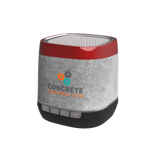 Retro Speaker Volfarbdruck rot