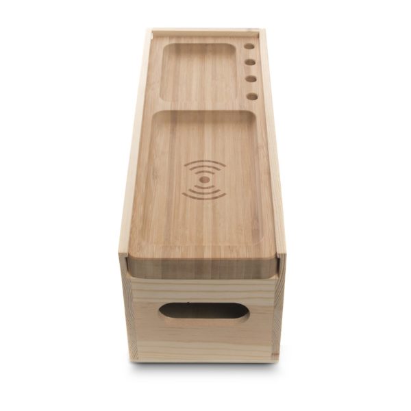 Rackpack® Holzbox Wireless Wine kabelloses Aufladen