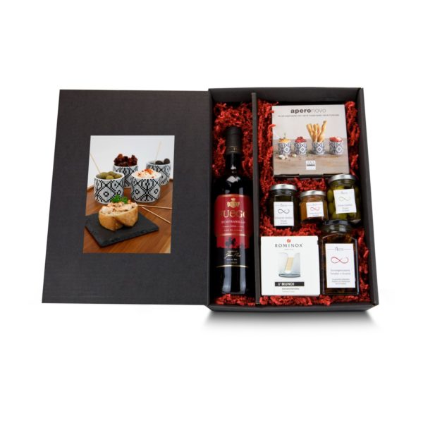 Geschenkset Tapas Fuego mit Wein