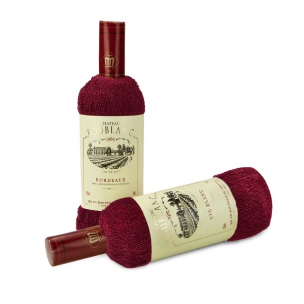 Geschenkset Wellness Handtücher in Weinform rot