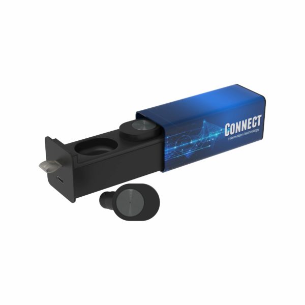 Wireless Ohrhörer mit Ladekoffer