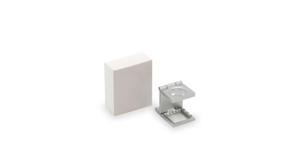 Fadenzähler aus Metall mit Verpackung