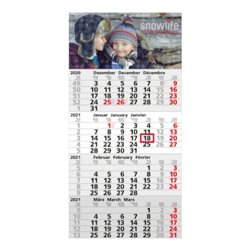 Einblattmonatskalender 4 Monate Mega A Bestseller Post