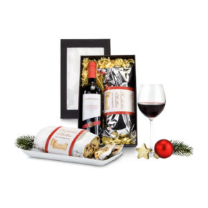 Geschenkset Rotwein & Stollen