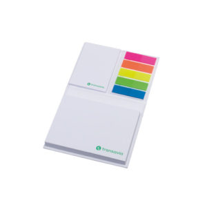 Haftnotizblock mit Filmmarker Set Hardcover Combi