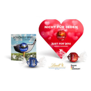 Lindt Lindor Kugel in Werbekartonage