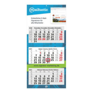 Mehrblockmonatskalender 3 Monate Maxi Light Bestseller