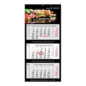 Mehrblockmonatskalender 3 Monate Profi Bestseller