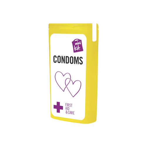 MiniKit Kondome gelb
