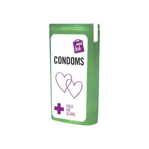 MiniKit Kondome grün