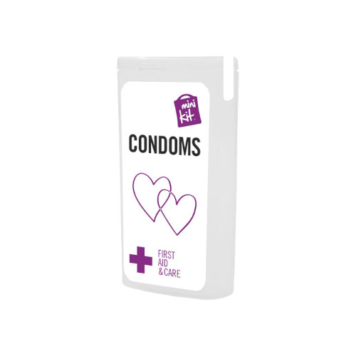 MiniKit Kondome weiss