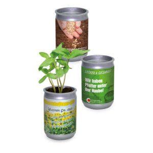 Silver Garden - Design PET Dose mit Wunschsamen