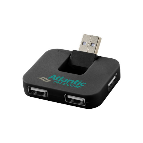USB Hub Gaia mit 4 Anschlüssen schwarz