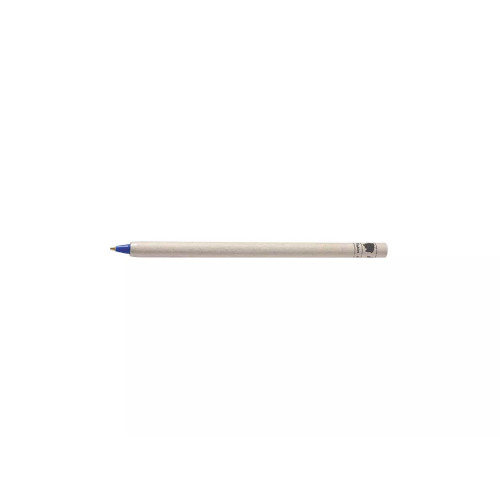 Kugelschreiber aus recycelter Pappe grau - Mine blau