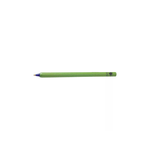 Kugelschreiber aus recycelter Pappe grün - Mine blau