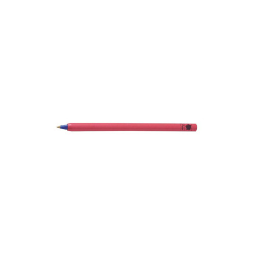 Kugelschreiber aus recycelter Pappe rot - Mine blau