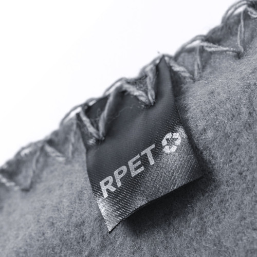 Decke aus RPET grau Label