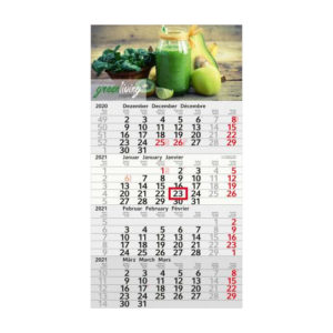 Einblattmonatskalender 4 Monate Budget aus Recyclingpapier