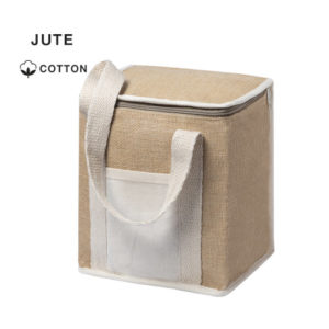 Kühltasche aus Jute und Baumwolle