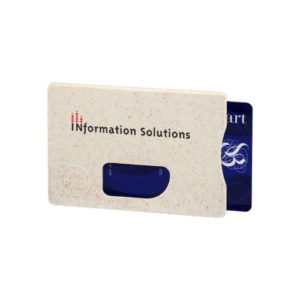 RFID Kartenhalter aus Weizenstroh beige