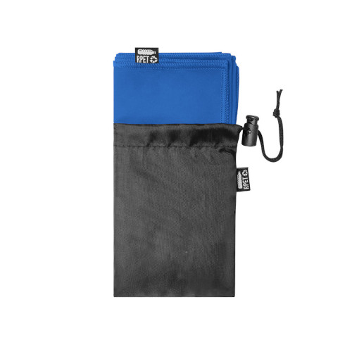Saugfähiges Handtuch aus RPET blau