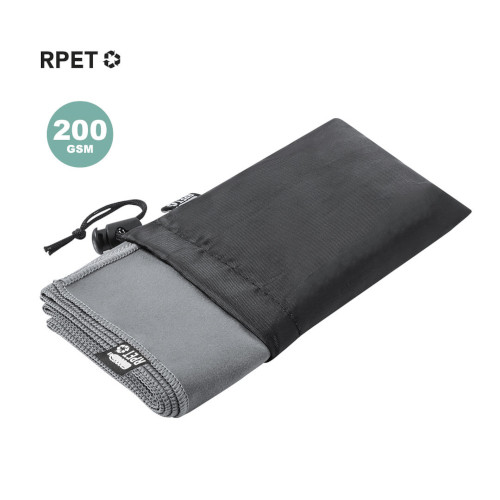 Saugfähiges Handtuch aus RPET grau