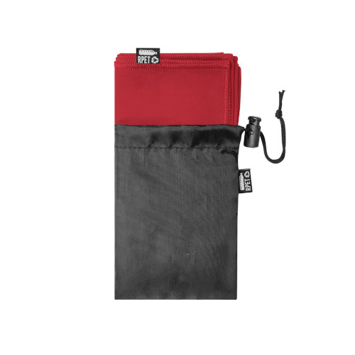 Saugfähiges Handtuch aus RPET rot