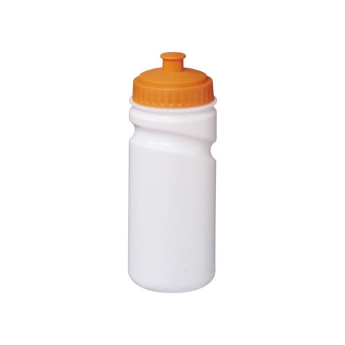 Sportflasche Easy Squeeze 500 ml weiss - orange