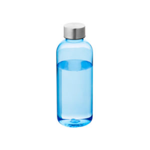 Trinkflasche Spring 600 ml transparent - blau