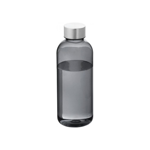 Trinkflasche Spring 600 ml transparent - schwarz