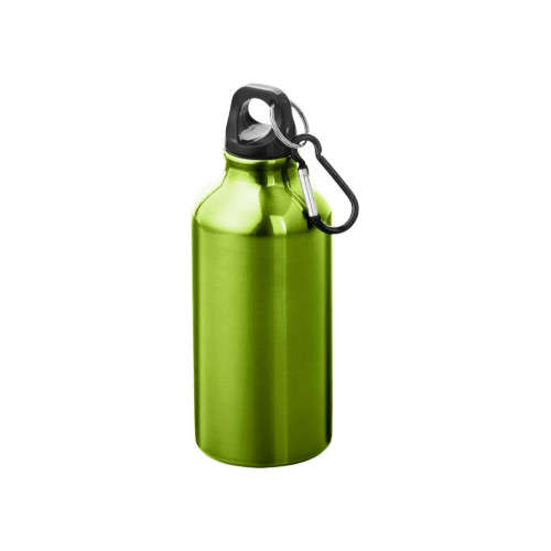 Trinkflasche mit Karabiner 400 ml apfelgrün