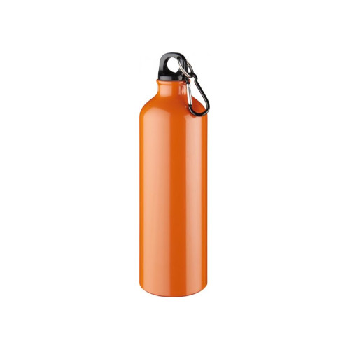 Trinkflasche mit Karabiner 770 ml orange