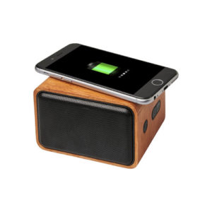 Wooden Lautsprecher mit kabellosem Lade - Pad