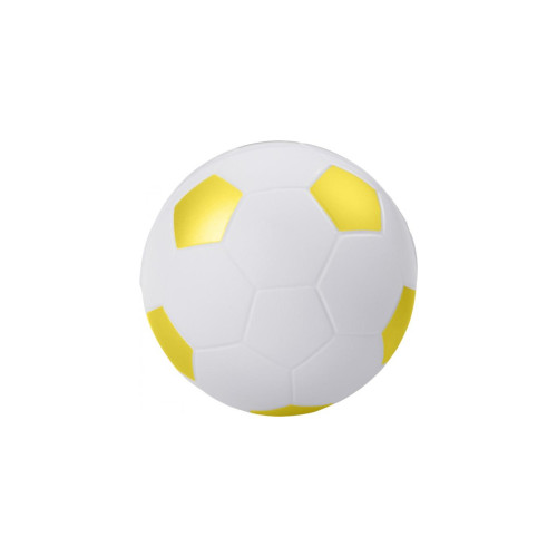 Anti Stress Fussball weiss-gelb