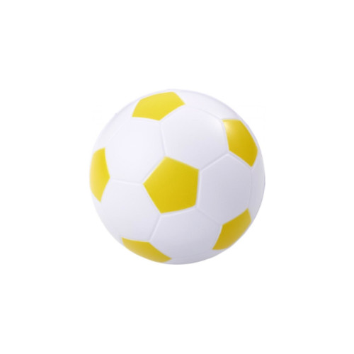 Anti Stress Fussball weiss-gelb
