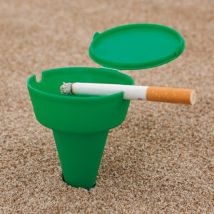 Aschenbecher Cleansand grün