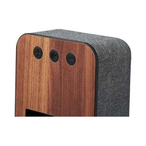 Bluetooth® Lautsprecher aus Stoff und Holz