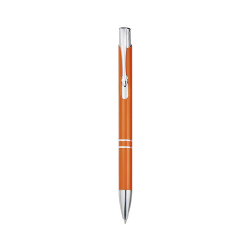 Kugelschreiber Moneta aus Aluminium orange