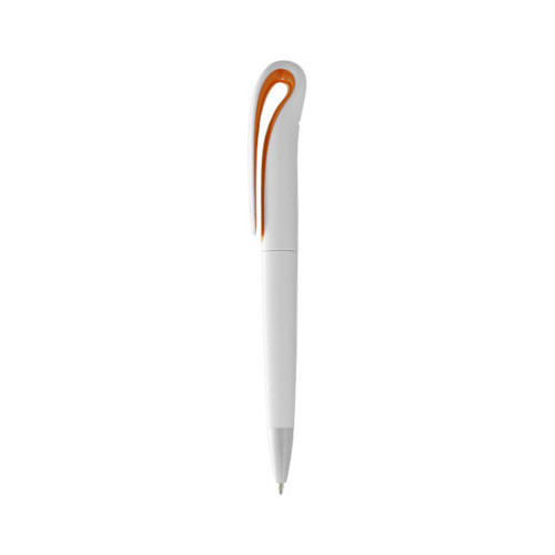 Kugelschreiber Swansea weiss - orange