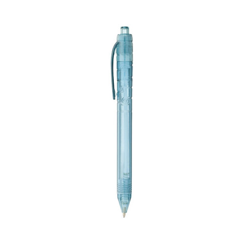 Kugelschreiber Vancouver aus recyceltem PET Kunststoff transparent-hellblau