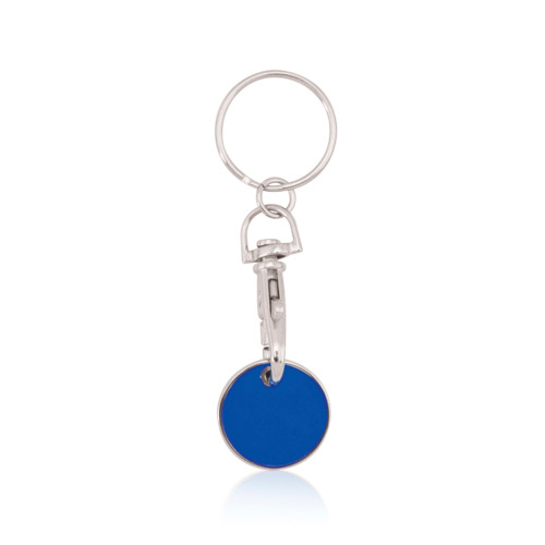 Schlüsselanhänger Einkaufswagenchip blau