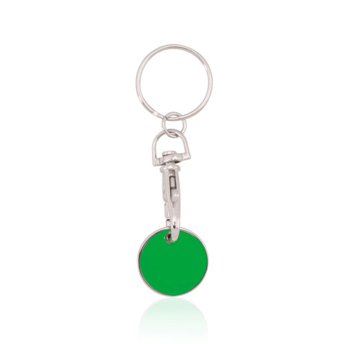 Schlüsselanhänger Einkaufswagenchip grün