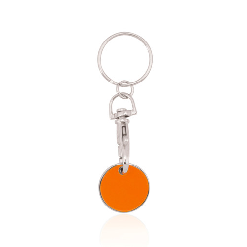 Schlüsselanhänger Einkaufswagenchip orange
