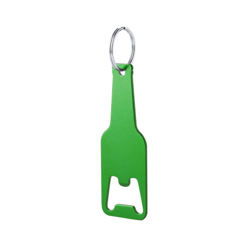 Schlüsselanhänger Flaschenöffner Flasche grün