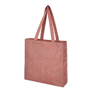 recycelte Tragetasche mit Zwickel heather rot