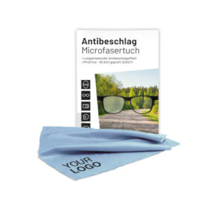 Antibeschlagtuch aus Microfaser blau