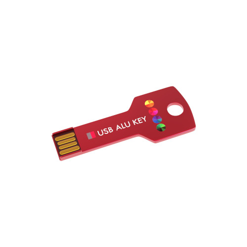 USB Stick Alu Key rot