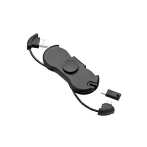 3 in 1 Kabel Reeves Spinner schwarz